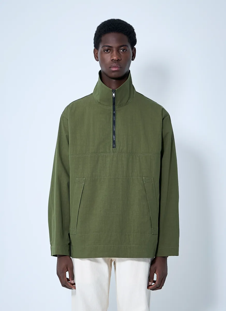 Stand Collar Anorak Jackets