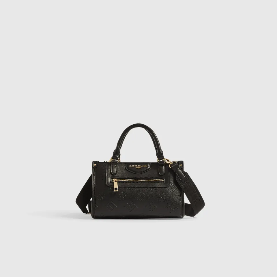 Embossed Monogram Crossbody Bag