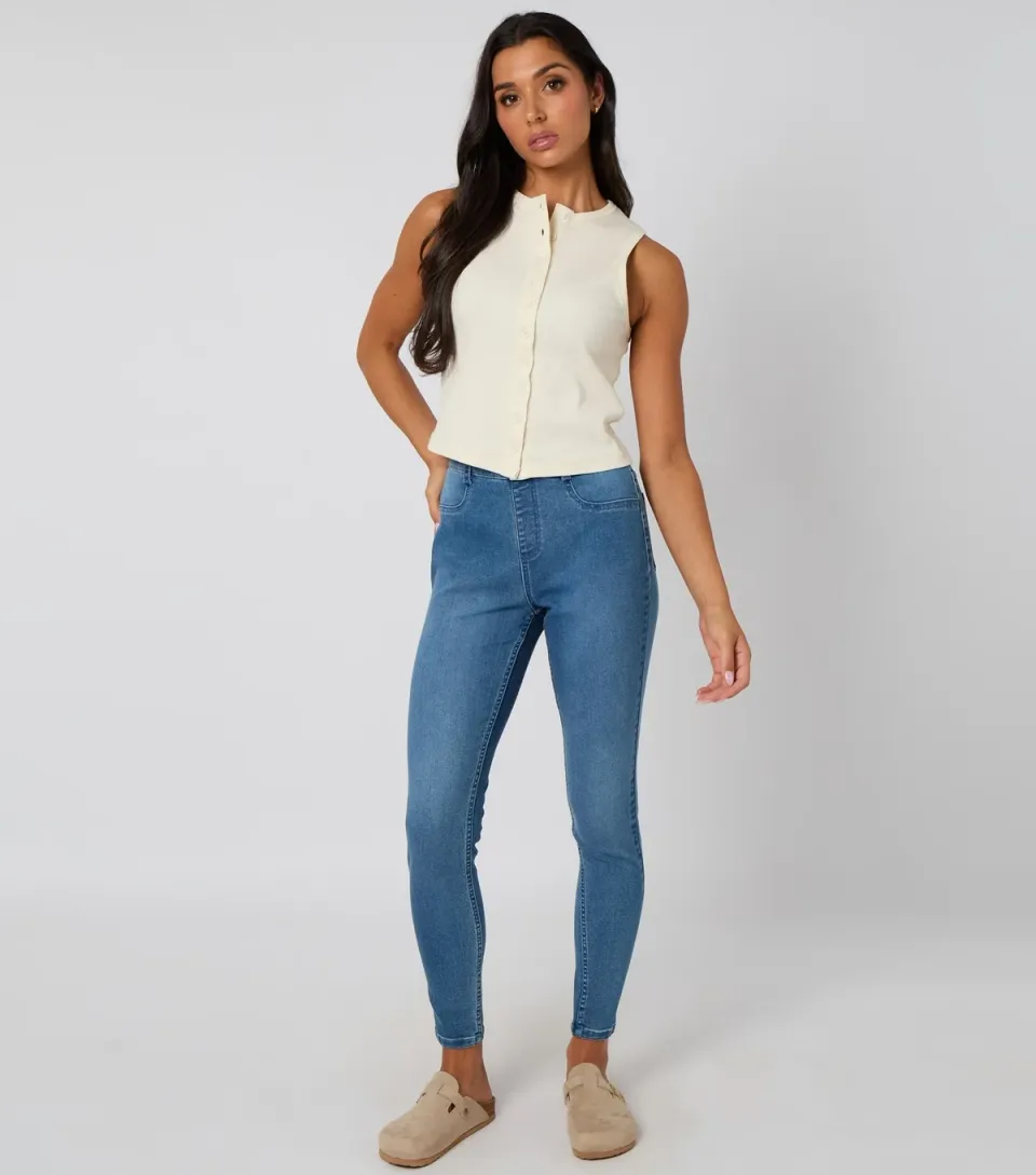 Women's Blue Jeggings