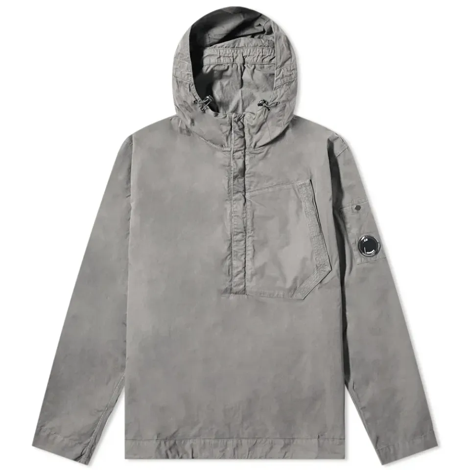 Quarter Zip Popover Hooded Overshirt