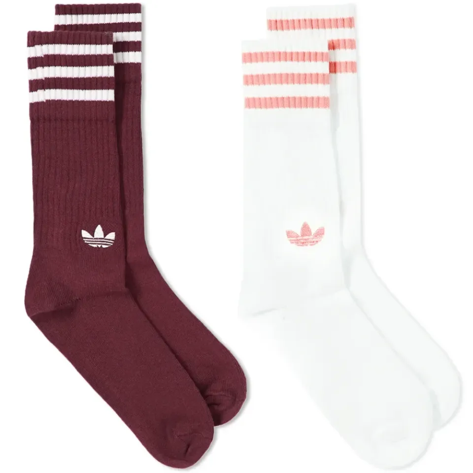 Solid Crew Sock - 2 Pack