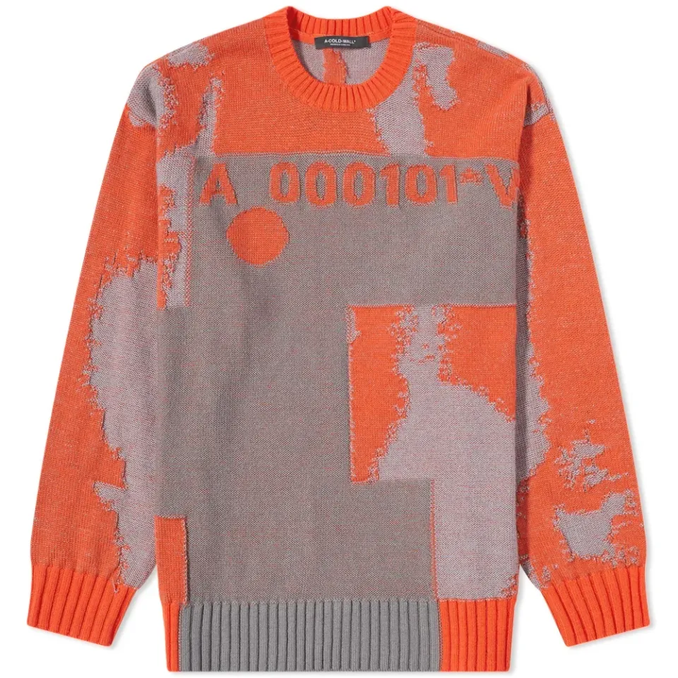 A-COLD-WALL* Erosion Oversized Crew Knit