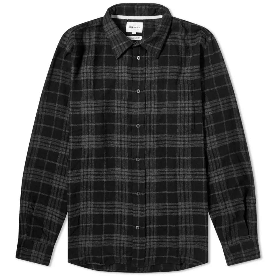 Algot Relaxed Wool Check Shirt