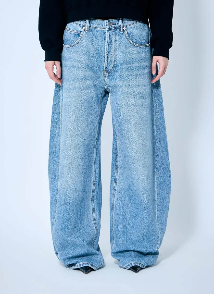 Oversized Round Low Rise Jeans