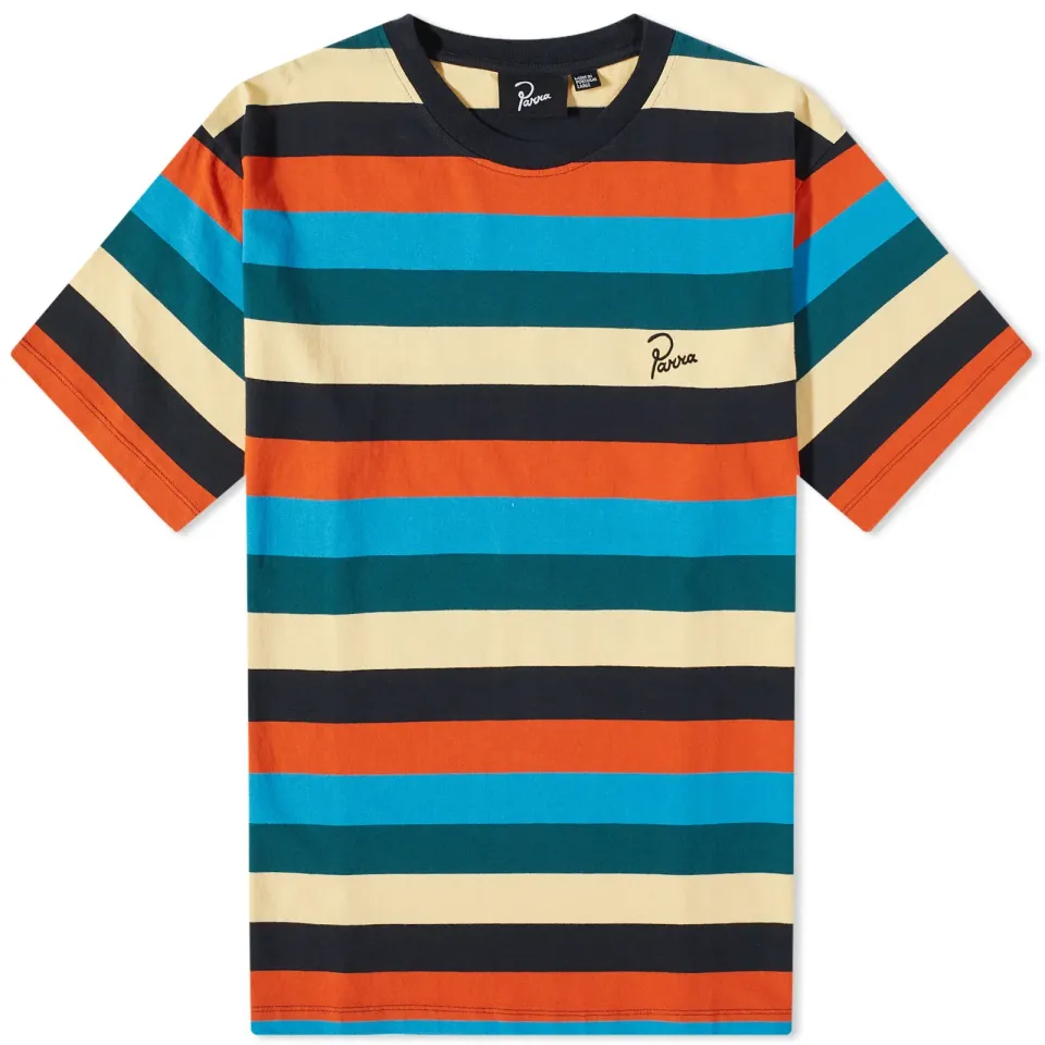 Stacked Pets on Stripes T-Shirt