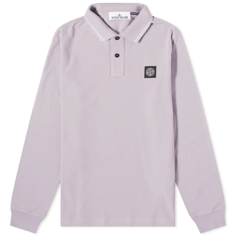 Long Sleeve Patch Polo