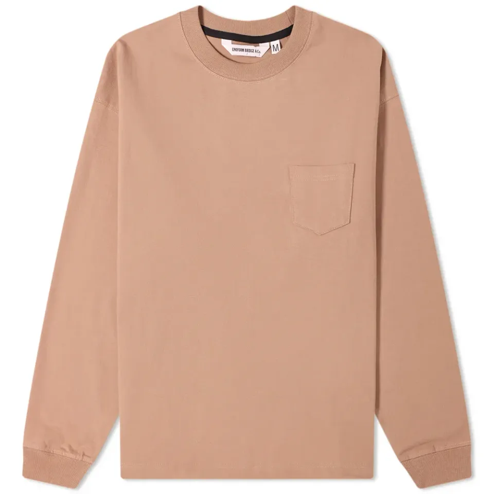 Long Sleeve Drawstring Pocket T-Shirt