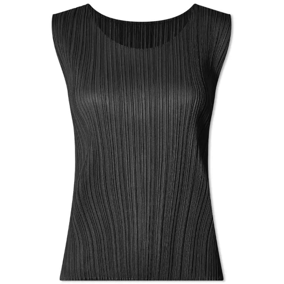 Pleats Sleeveless Top
