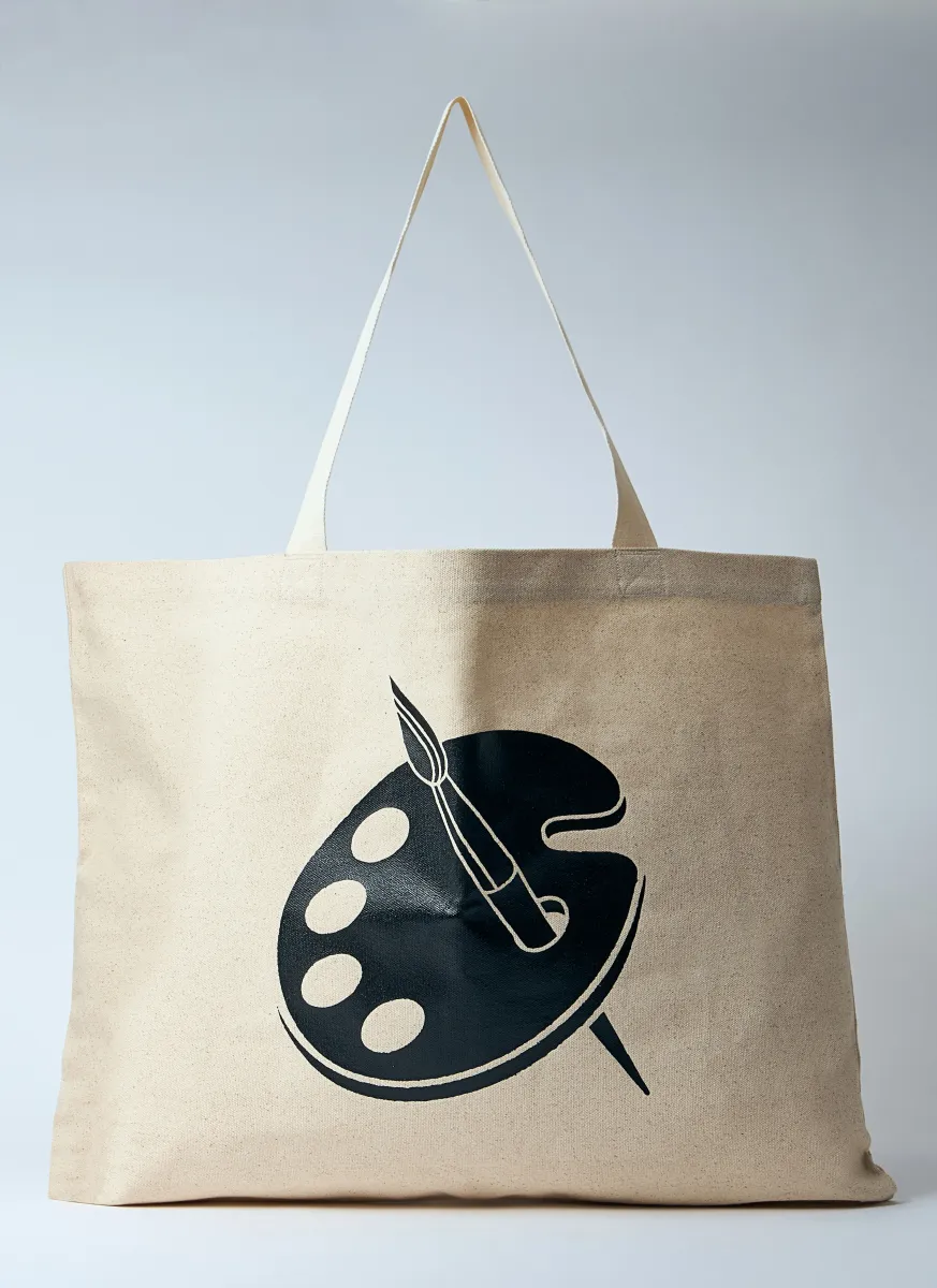 Logo Print Tote Bag