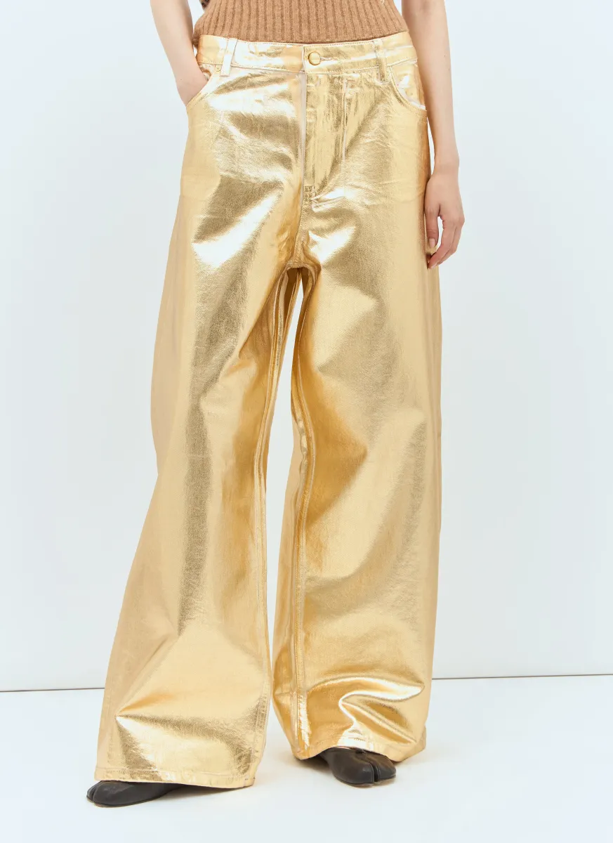 Foil Wide Jeans