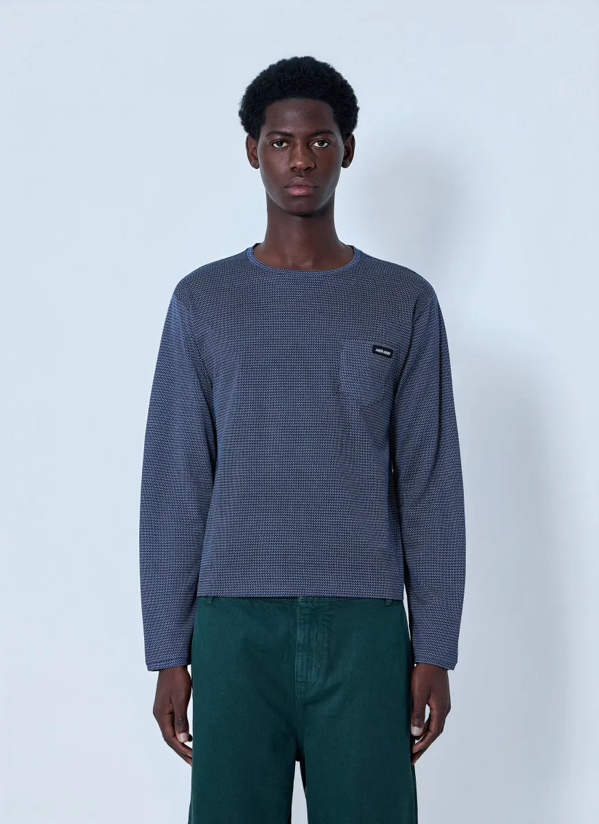 Textured Long Sleeve Top