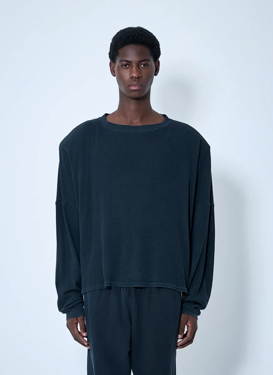 Shoulder Pad Thermal Sweatshirt