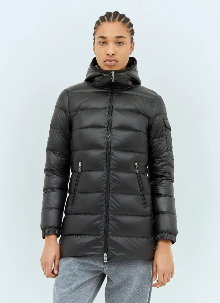 Glements Hooded Mid-Length Down Jacket