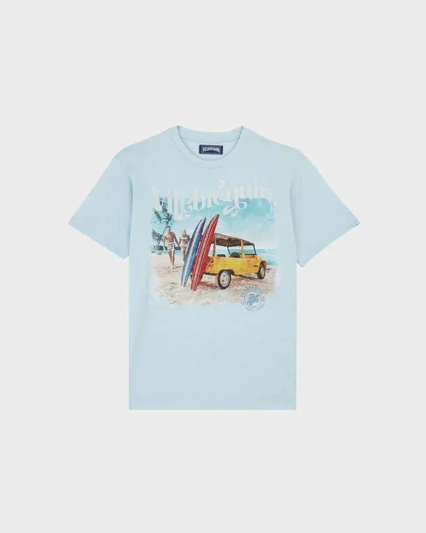 Men Cotton T-shirt Surf And Mehari