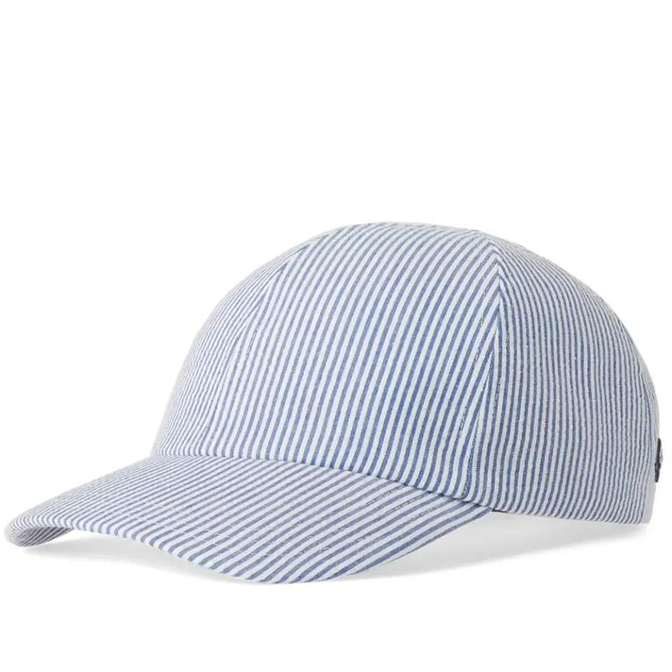 Seersucker Baseball Cap