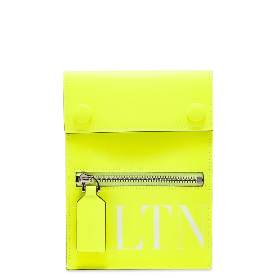 Fluo VLTN Leather Neck Pouch