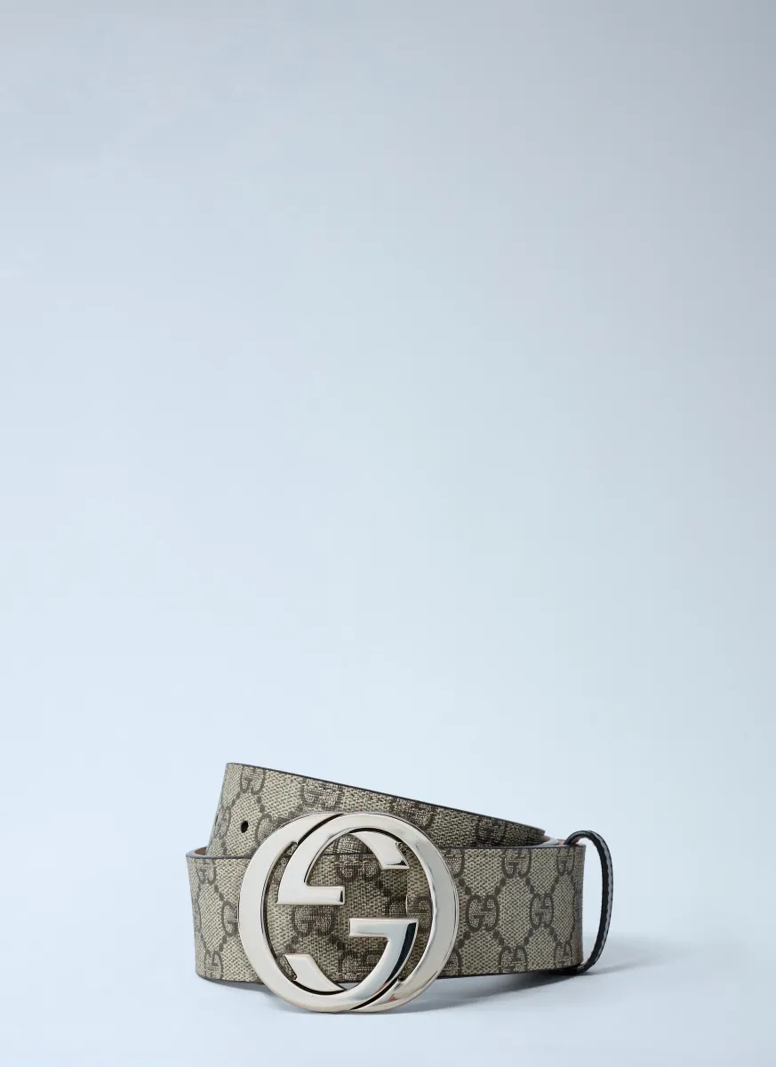 GG Supreme Monogram Buckle Belt