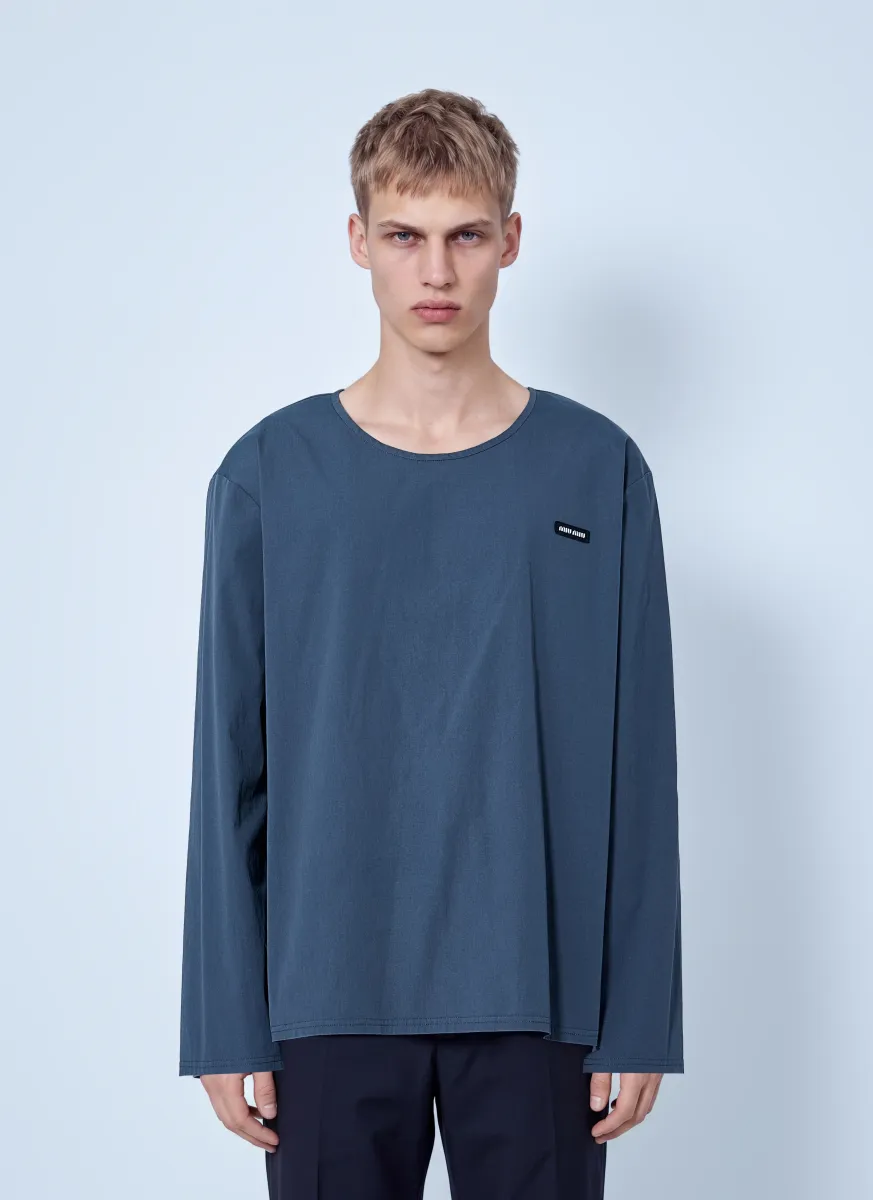 Stretch Poplin Top
