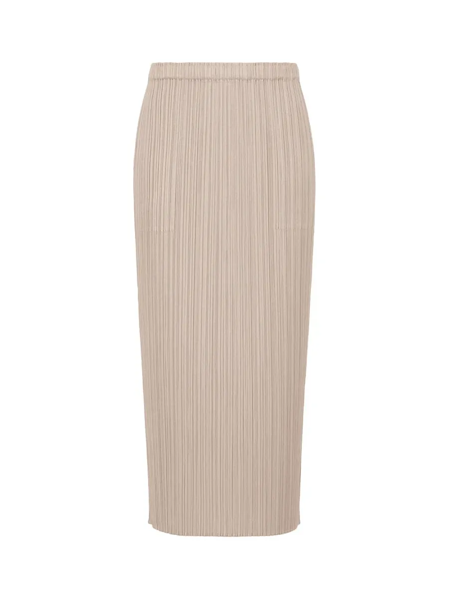 Pleats Please Basics Skirt Greige