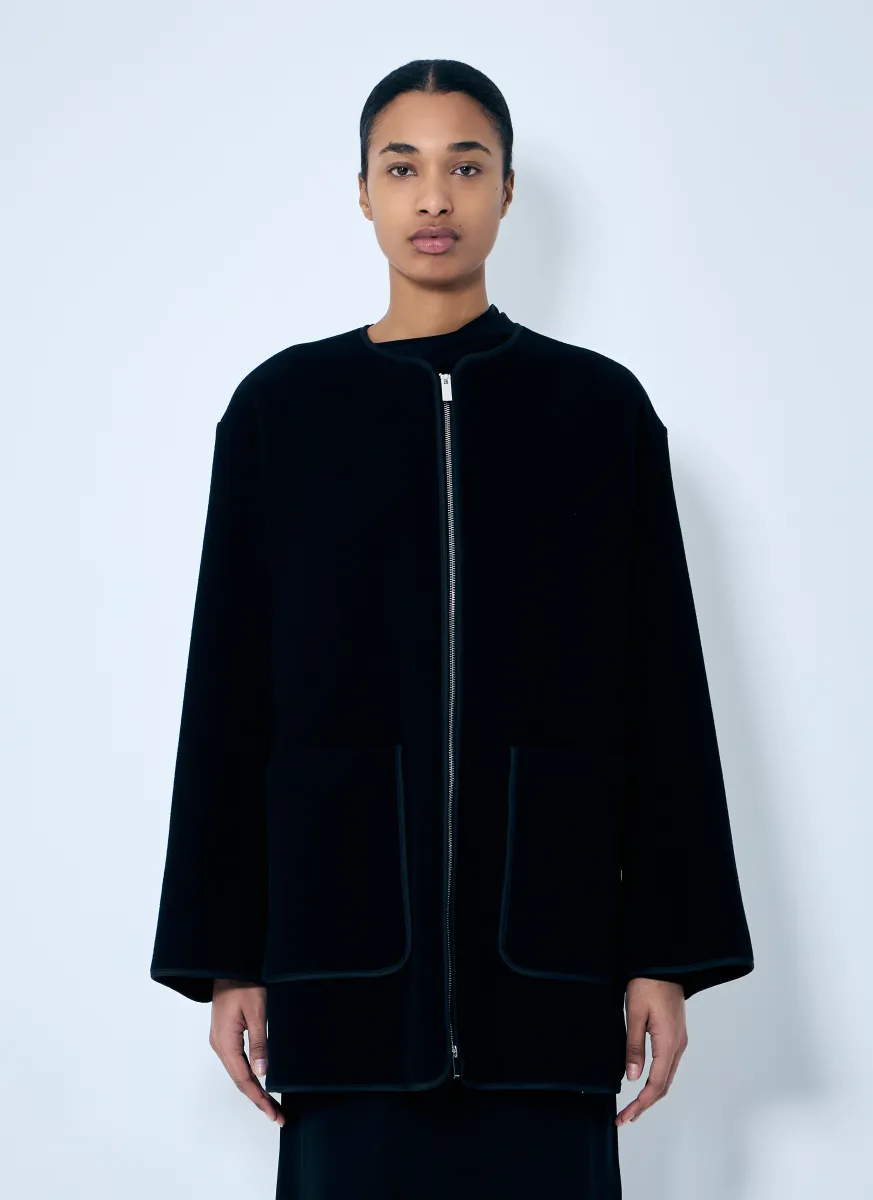 Felted Wool-Blend Jacket