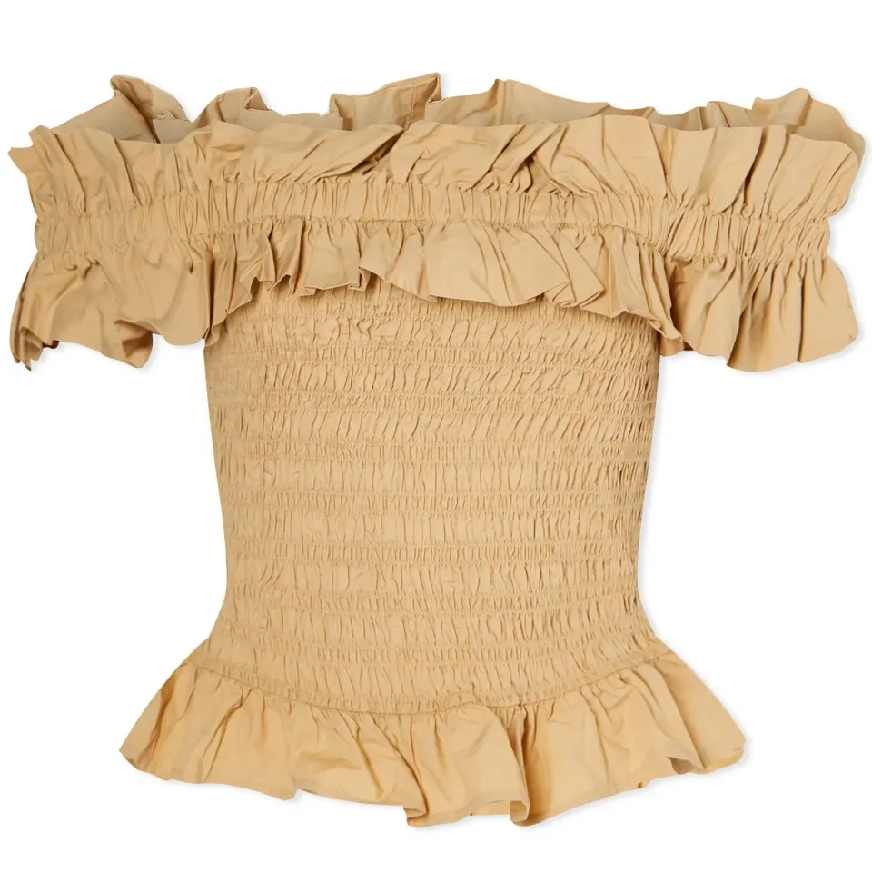 Off-Shoulder Smock Top