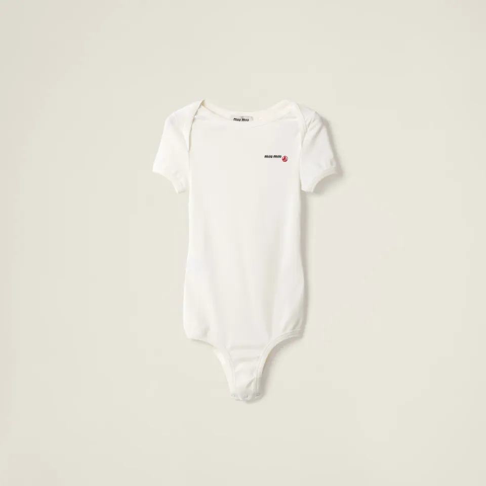 Petit Bateau X Miu Miu stretch jersey bodysuit