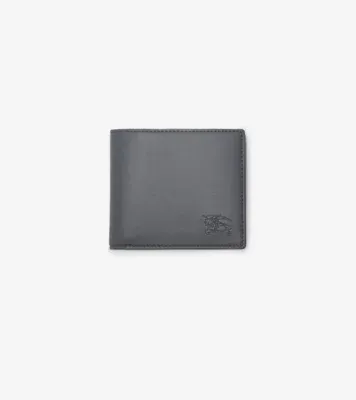 Pop Check Bifold Wallet in Wave blue - Men, Leather