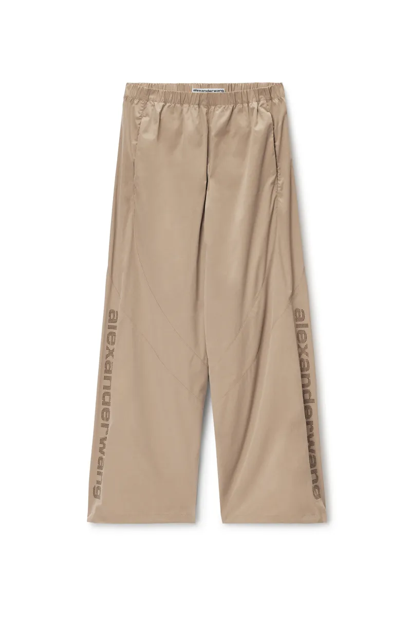 PERFORATED LOGO MID-RISE TRACK PANT