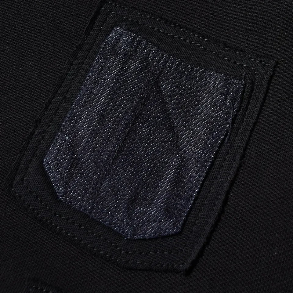 Denim Pocket Crew Sweat