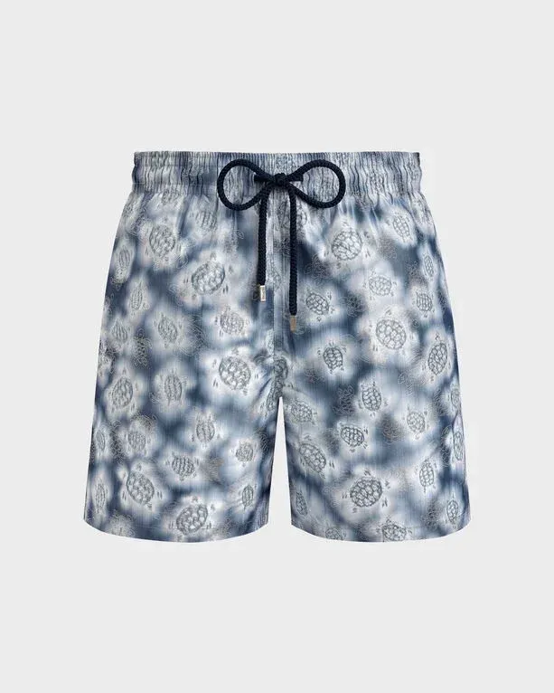 Men Silk Swim Shorts Ronde Des Tortues