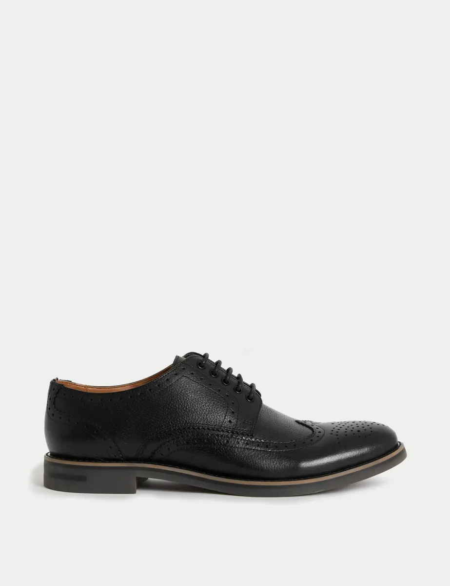 Leather Brogues Black