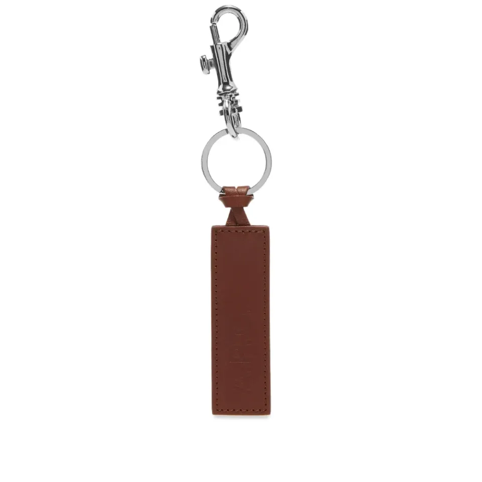 A.P.C. Leather Logo Keyring