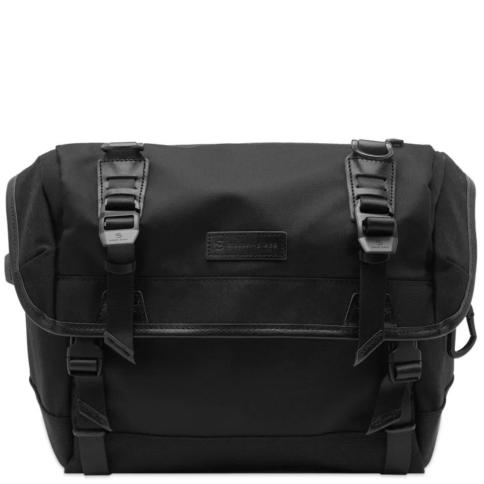 Potential Leather Trim Messenger Bag