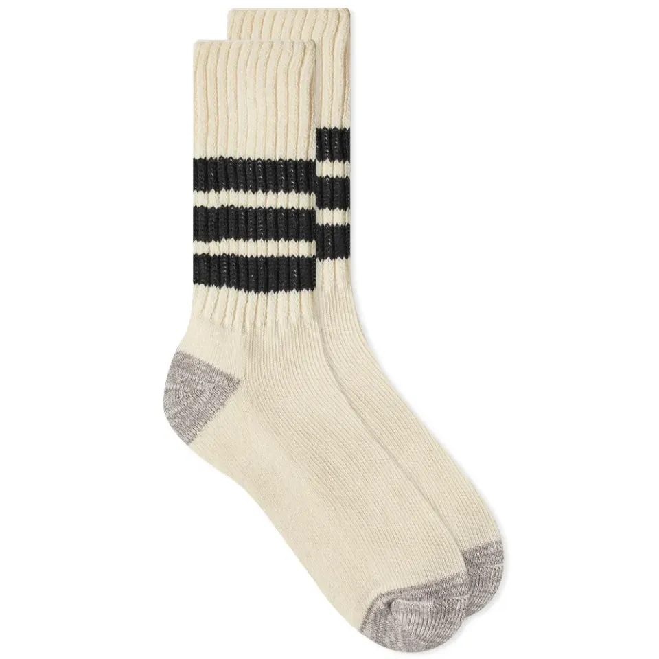 Coarse Ribbed Old School Crew Sock