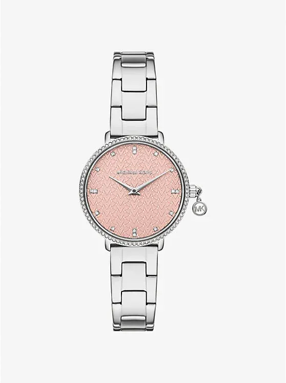 Mini Pyper Pavé Silver-Tone Watch