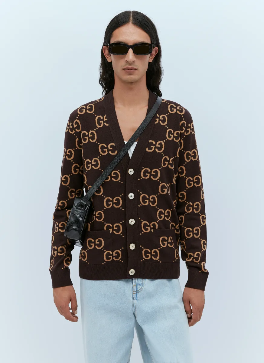 GG Wool Jacquard Cardigan