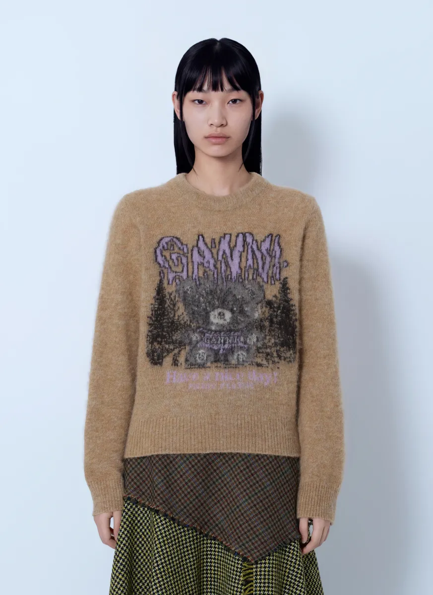 Brushed Alpaca Teddy Sweater