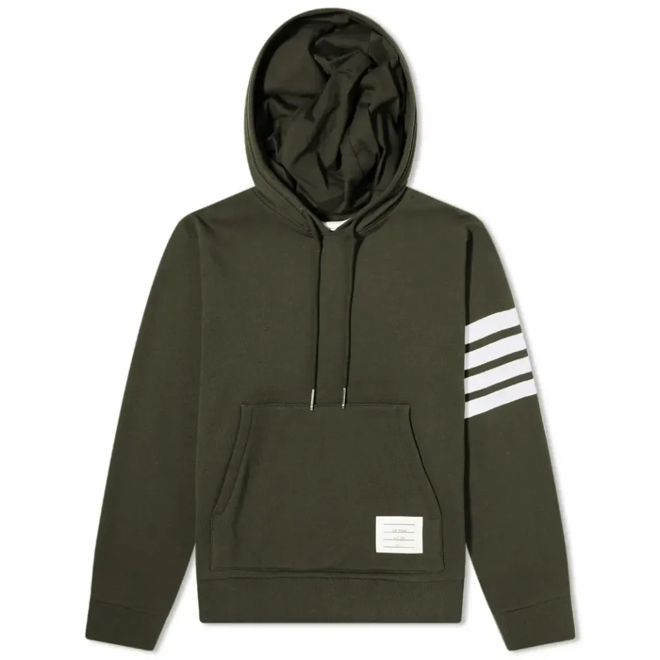Engineered Stripe Popover Hoodie