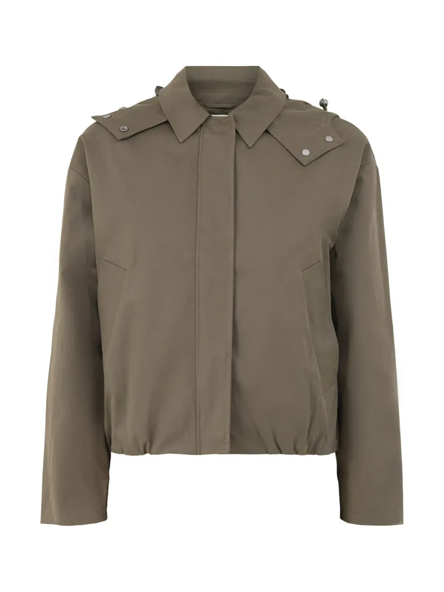 Recycled Cotton Blend Shiloh Hooded Jacket