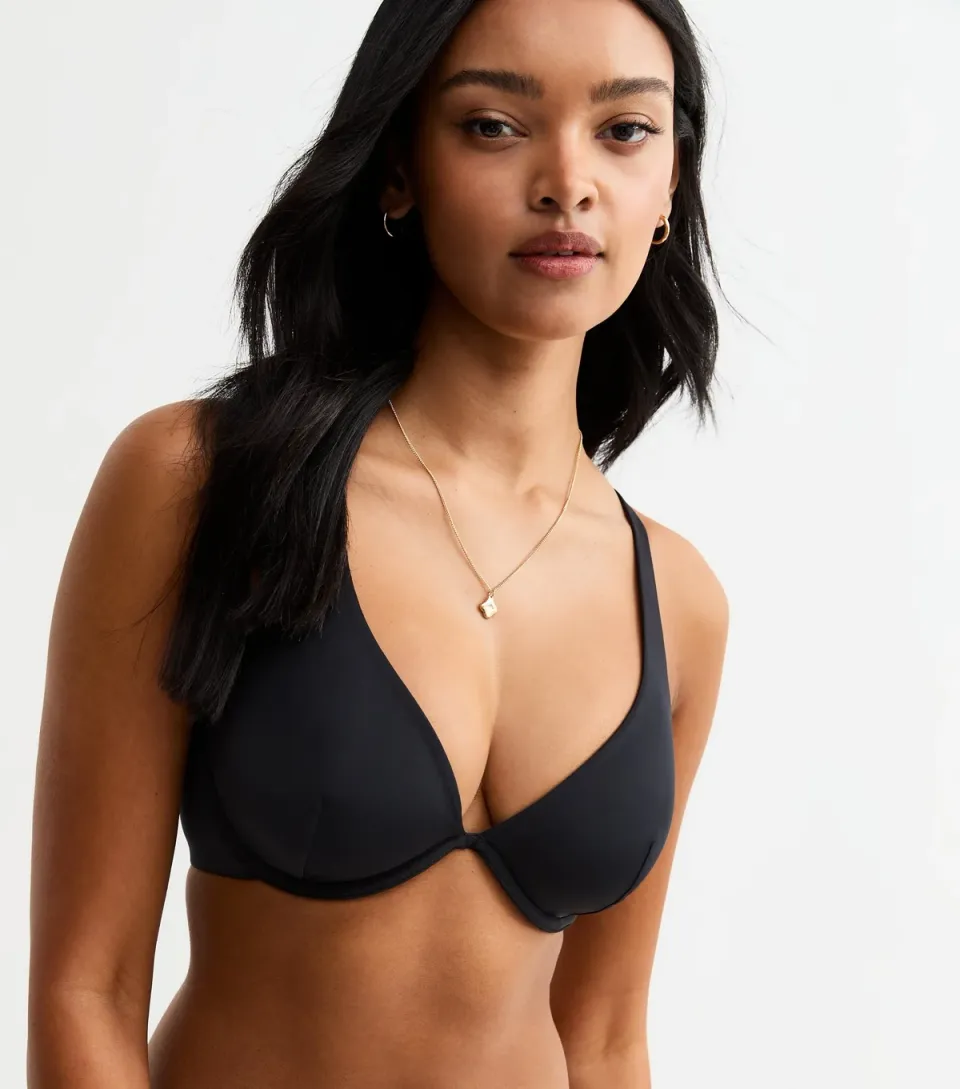 Women's Black DD+ Smooth Multiway Non Padded Bra
