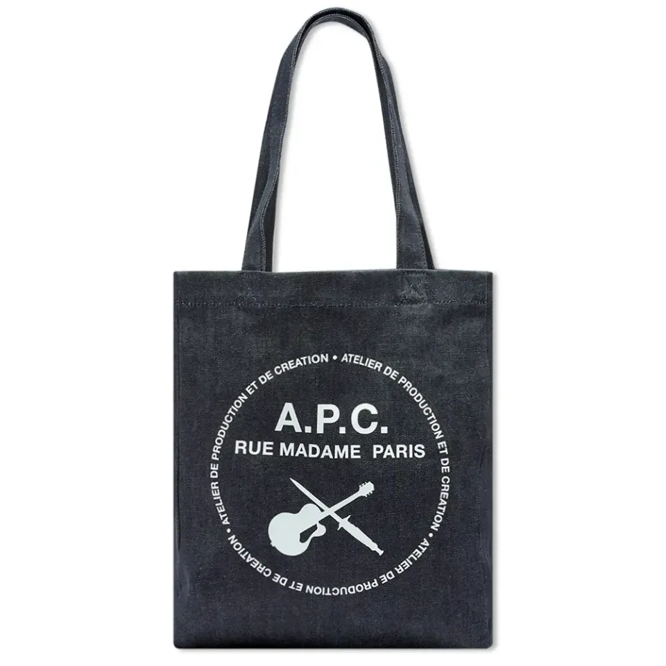 A.P.C. Guitar Logo Tote