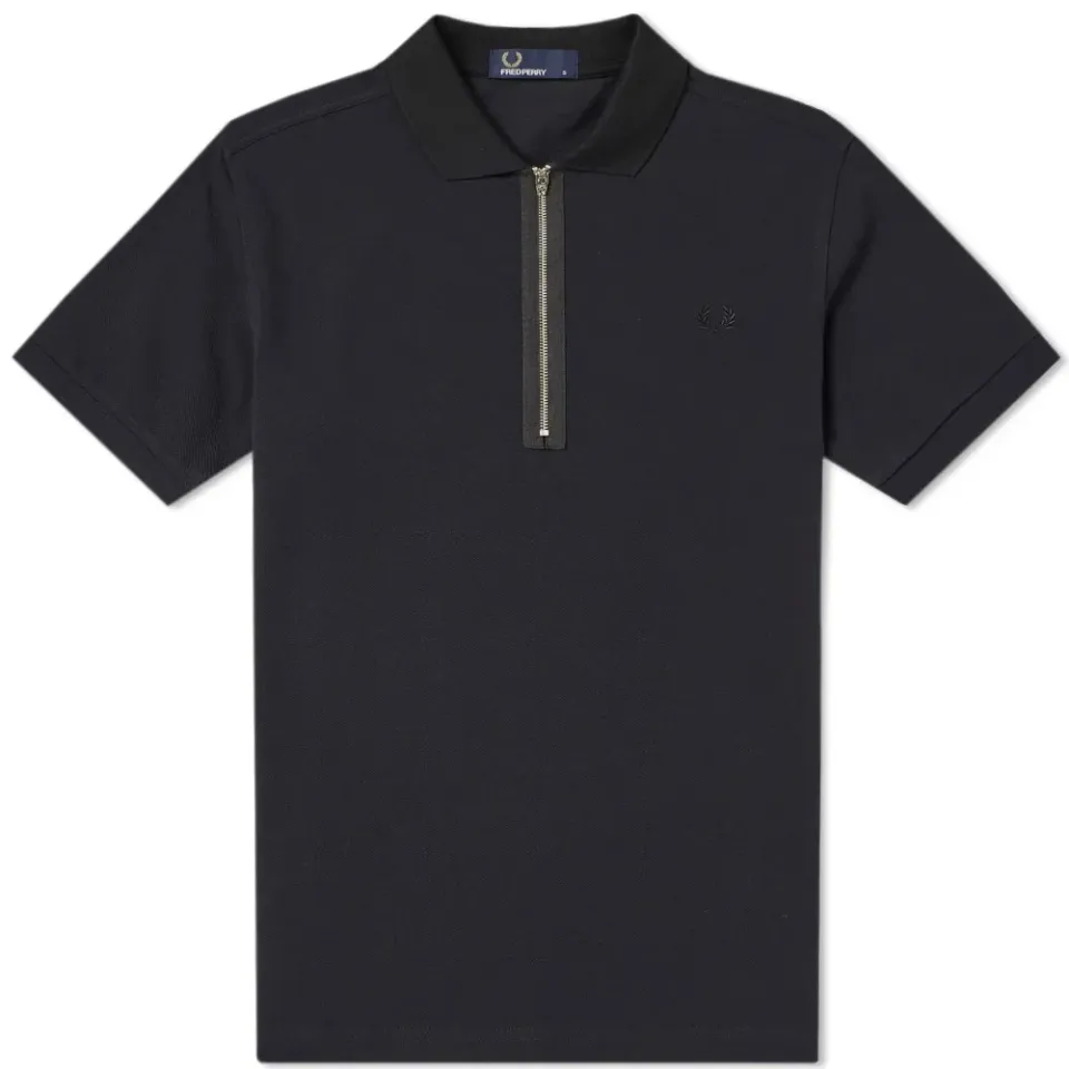Fred Perry Zip Neck Pique Polo