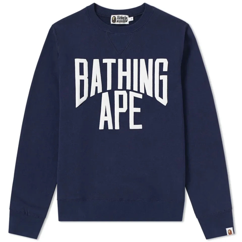 NYC Logo Foam Print Crew Sweat