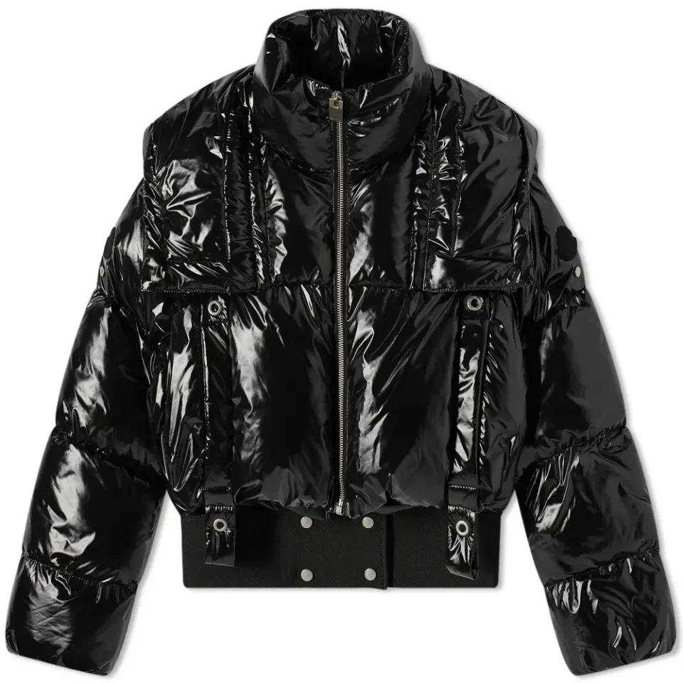 x Alyx Ilex Patent Cropped Puffer Jacket