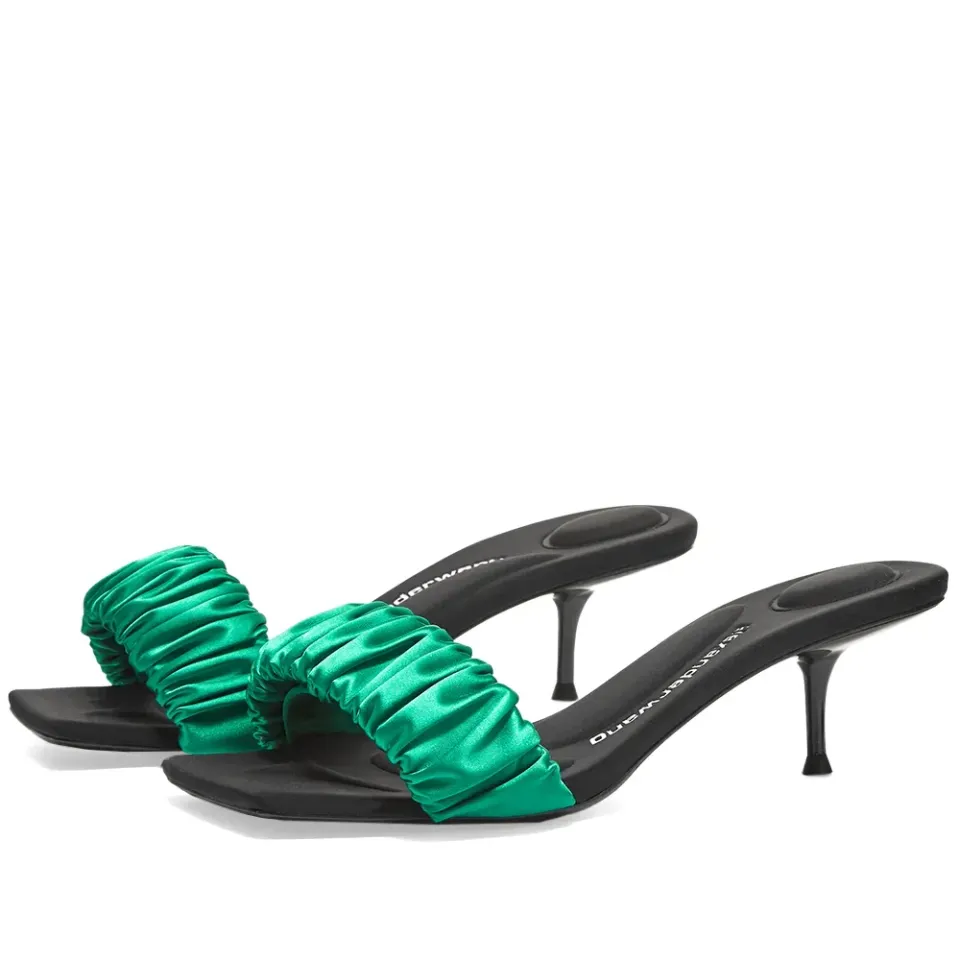 Jessie Scrunchie Kitten Heel