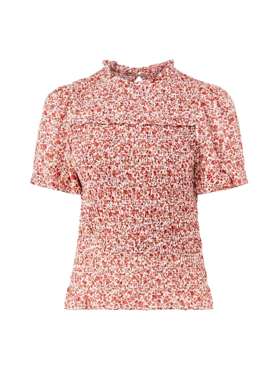 Nicola Shirred Blouse