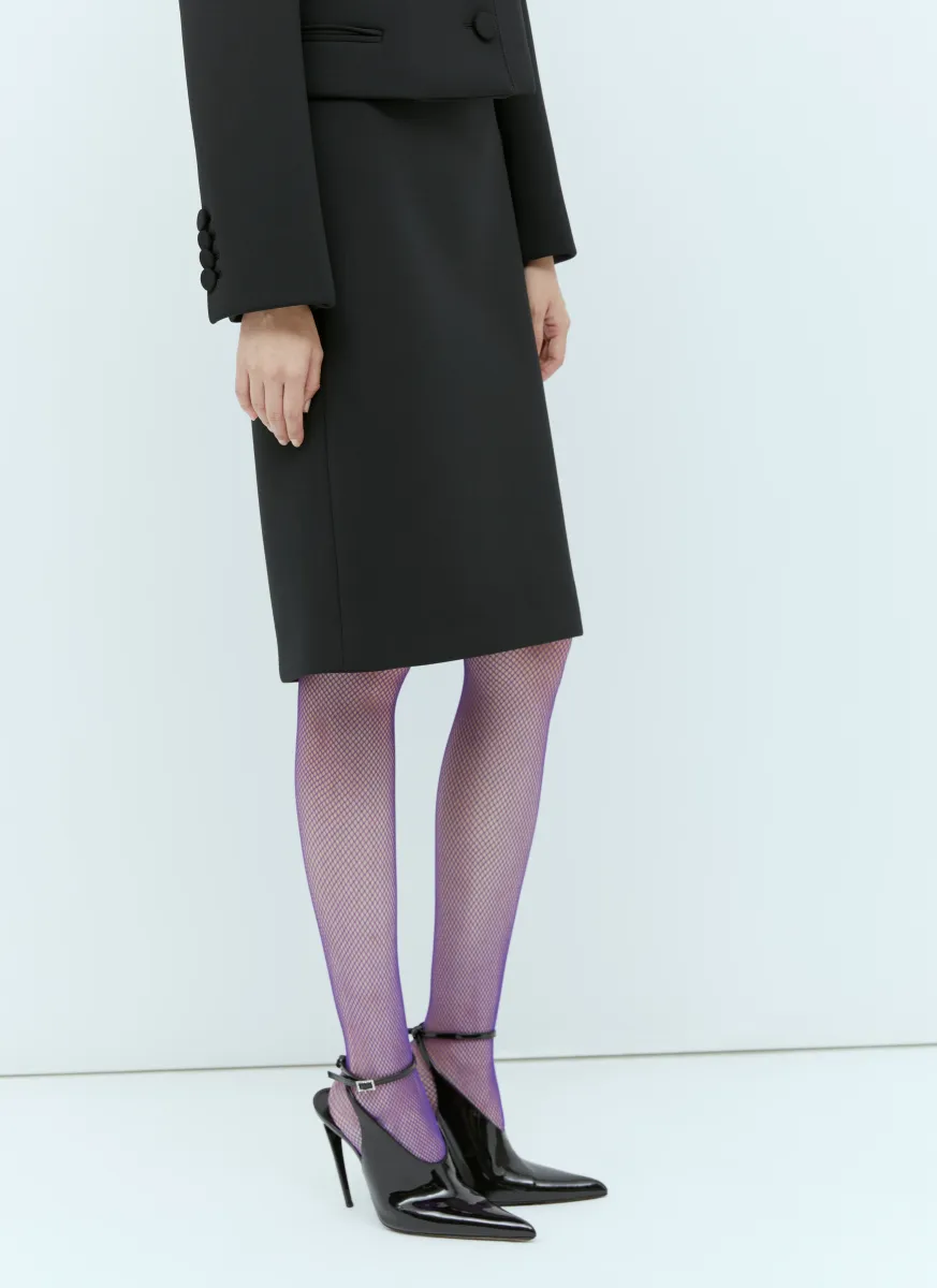 Horsebit Pencil Midi Skirt