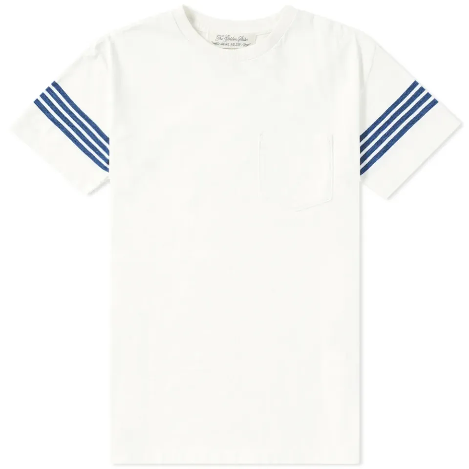 Four Stripe Sleeve Pocket Tee