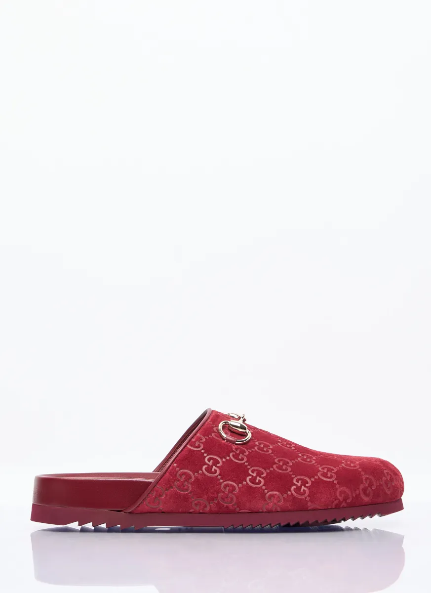 Horsebit Suede Mules