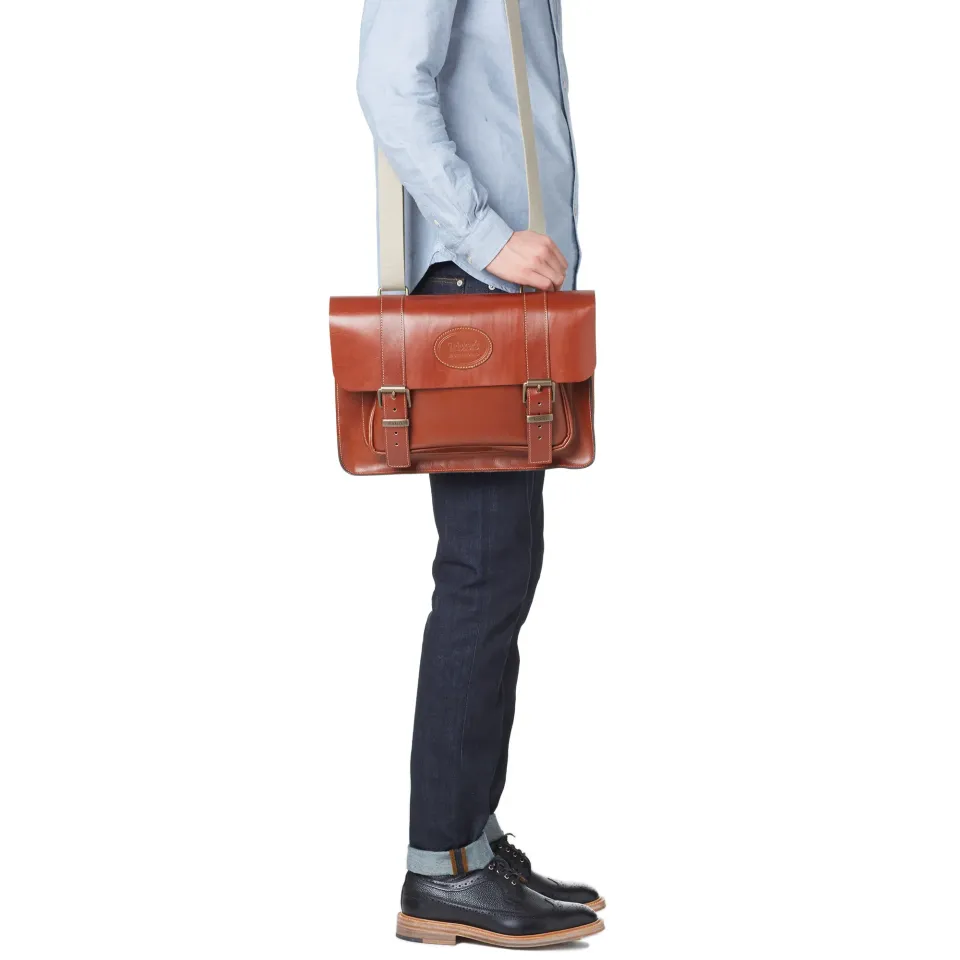Tricker's Twin Buckle Satchel